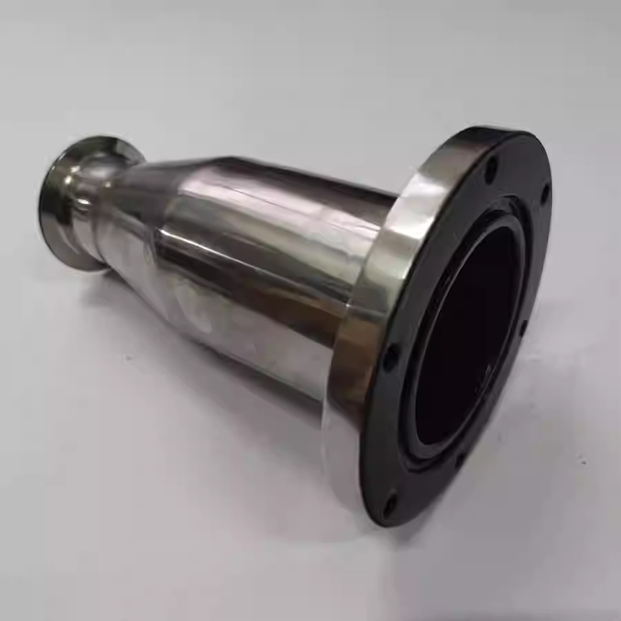 Stainless steel corrosion-resistant acid alkali and salt vacuum pipe reducer PTFE coated flange Teflon-PTFE flange